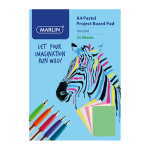 Marlin Project Board pad A4 25 sheets 160gsm Pastel assorted  